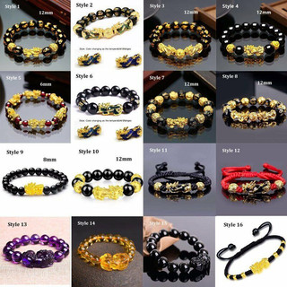 Vòng Tay Hạt Đá Obsidian Màu Đen Phong Thủy