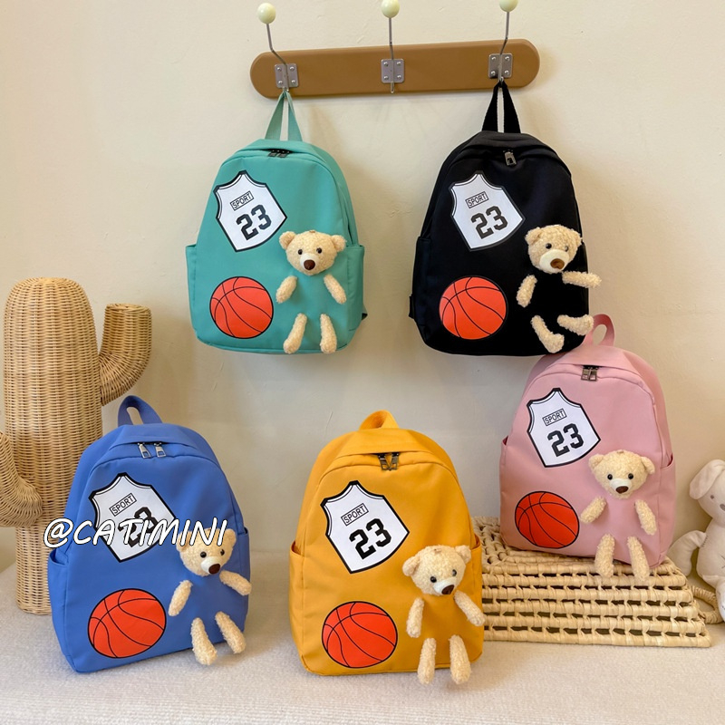 CATIMINI Balo Đi Học Siêu Nhẹ In Họa Tiết Hoạt Hình Dễ Thương Cho Bé