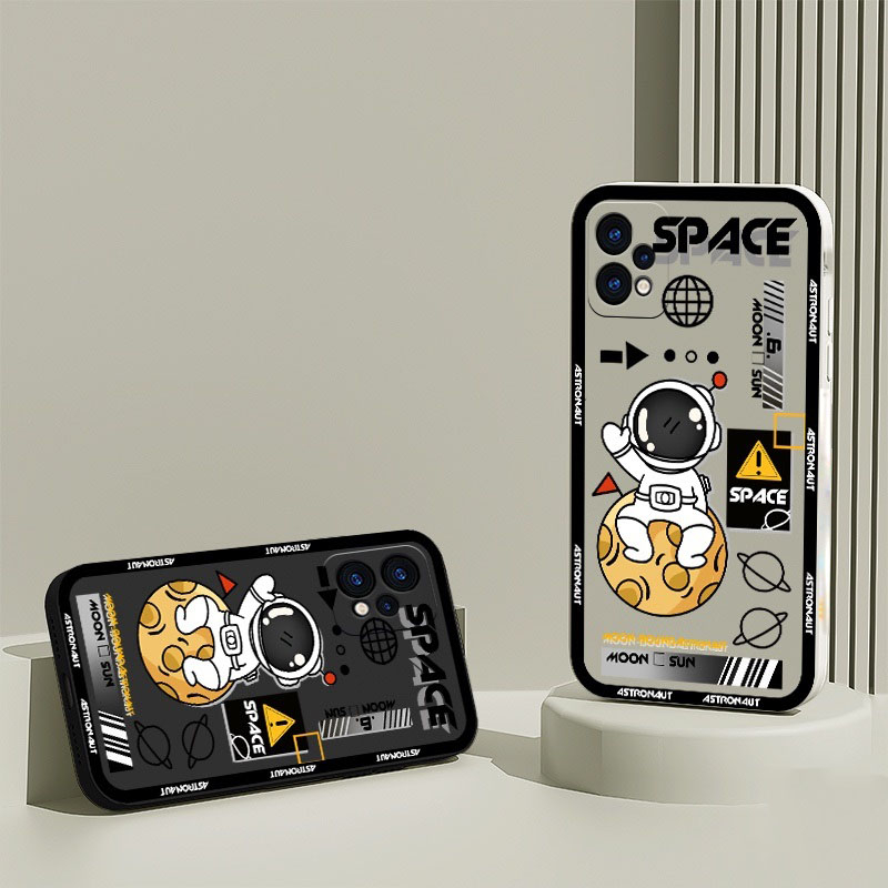 Ốp Điện Thoại TPU Mềm Chống Sốc Họa Tiết Phi Hành Gia Cho Tecno Spark 10 Pro 10C 5G Pova 5 4 3 2 Neo 2 LE7