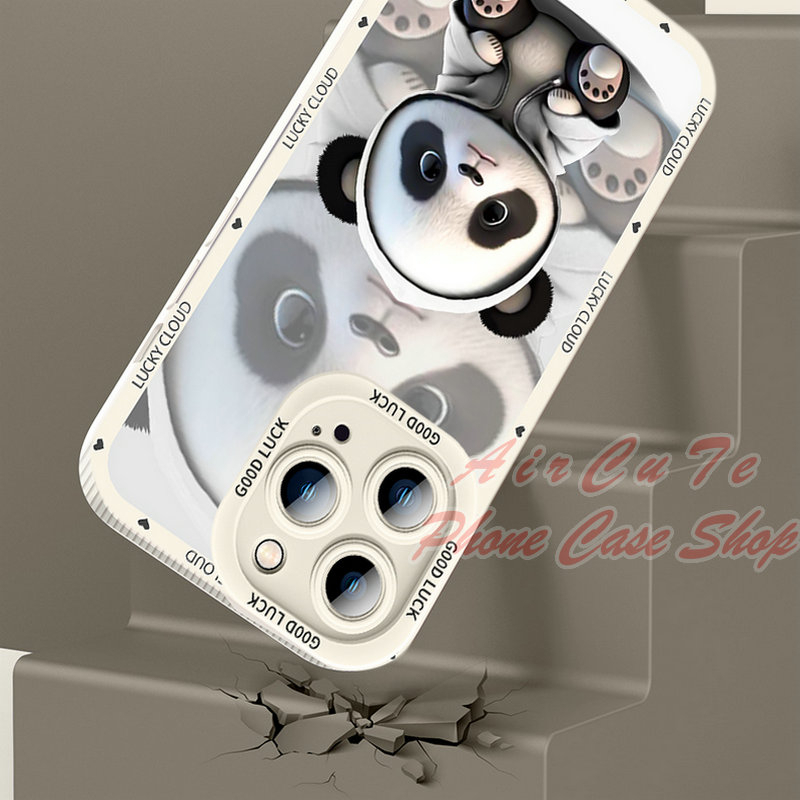 Ốp lưng Samsung J8 J7 Pro Prime 2017 J6 J4 Plus 2018 S21 S20 FE 5G SamsungJ8 SamsungJ7 SamsungJ6 SamsungJ4 SamsungS21 SamsungS20 Big Eye Camera Cute Panda Soft Case