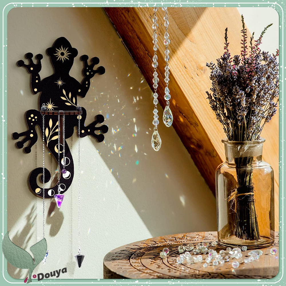 Giá Đỡ Trưng Bày Vòng Cổ Bằng Gỗ Pha Lê Gắn Tường Trang Trí Phòng Khách / Phòng Tắm