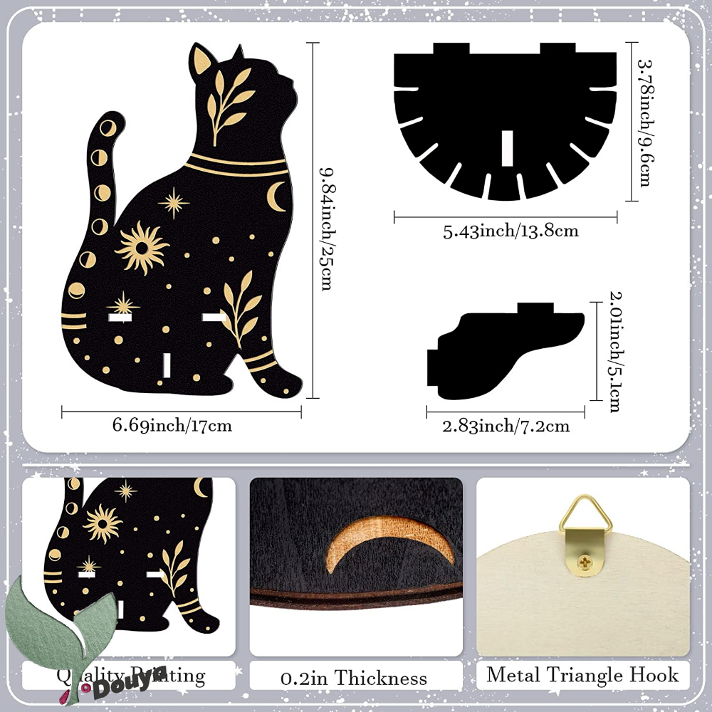 Giá Đỡ Trưng Bày Vòng Cổ Bằng Gỗ Pha Lê Gắn Tường Trang Trí Phòng Khách / Phòng Tắm