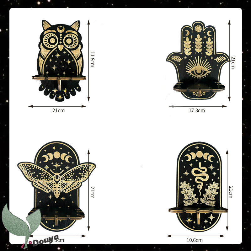 Giá Đỡ Trưng Bày Vòng Cổ Bằng Gỗ Pha Lê Gắn Tường Trang Trí Phòng Khách / Phòng Tắm