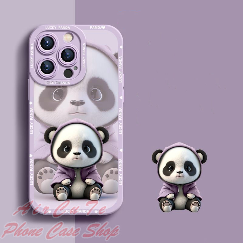 Ốp lưng Samsung J8 J7 Pro Prime 2017 J6 J4 Plus 2018 S21 S20 FE 5G SamsungJ8 SamsungJ7 SamsungJ6 SamsungJ4 SamsungS21 SamsungS20 Big Eye Camera Cute Panda Soft Case