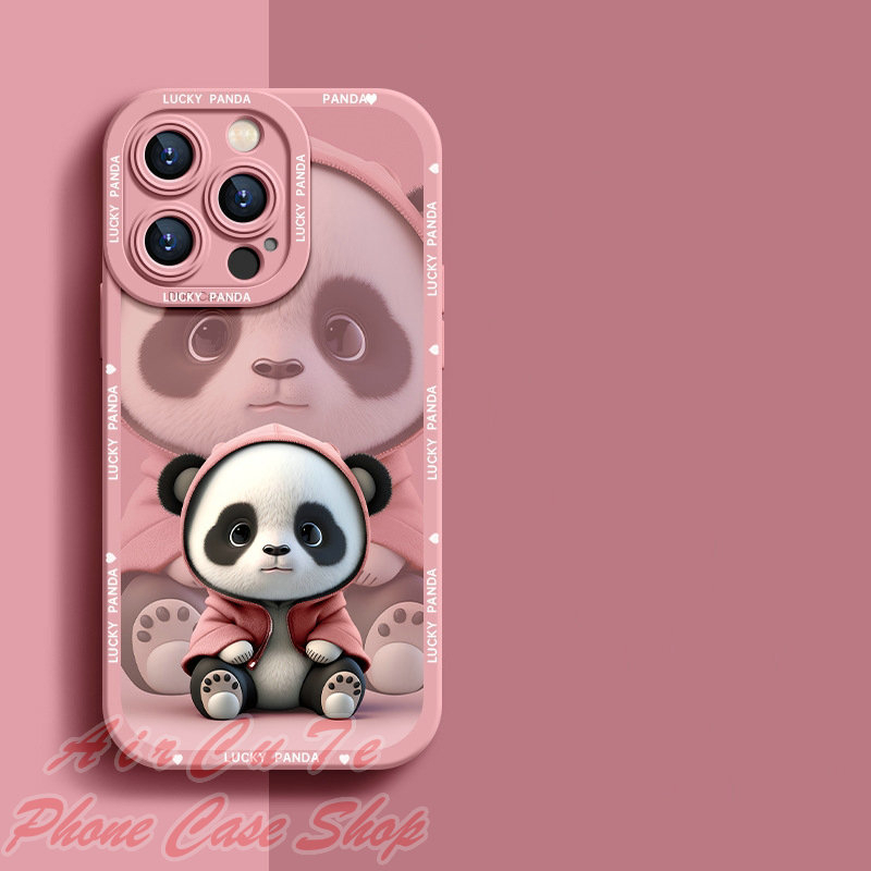 Ốp lưng Samsung J8 J7 Pro Prime 2017 J6 J4 Plus 2018 S21 S20 FE 5G SamsungJ8 SamsungJ7 SamsungJ6 SamsungJ4 SamsungS21 SamsungS20 Big Eye Camera Cute Panda Soft Case