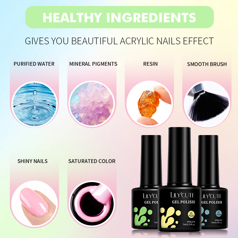 Bộ 12 Lọ Gel Sơn Móng Tay 7ml Màu Macaron Xinh Xắn