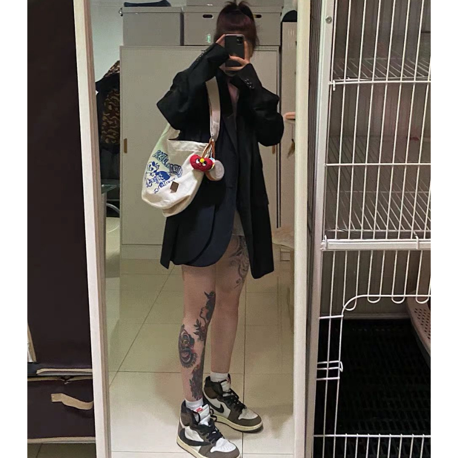 Túi Xách canvas Sức Chứa Lớn Phong Cách Hàn Quốc Dễ Thương Cho Học Sinh