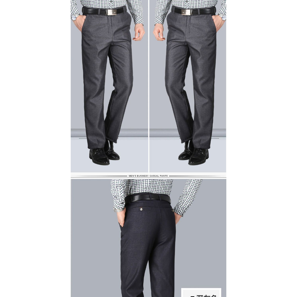 Quần Tây Dài Co Giãn Phong Cách Công Sở Lịch Lãm Cho Nam