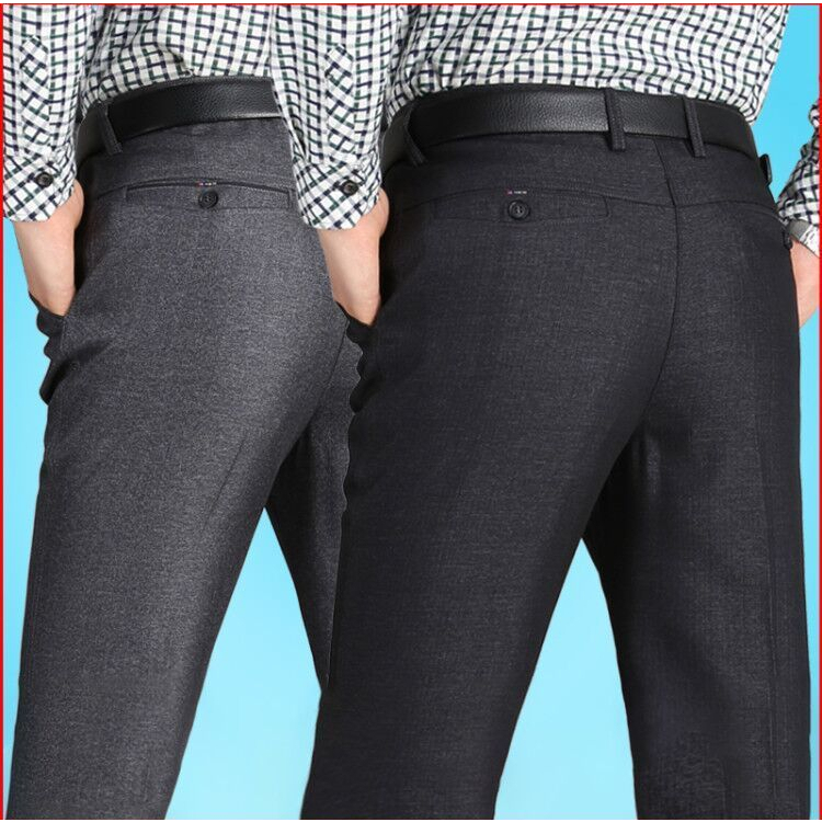 Quần Tây Dài Co Giãn Phong Cách Công Sở Lịch Lãm Cho Nam