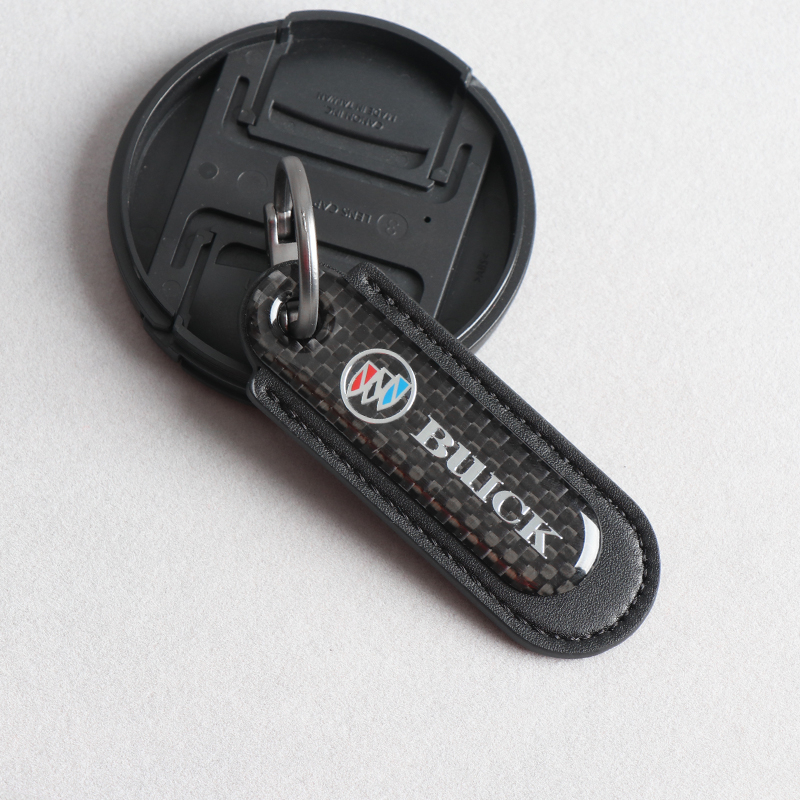 1 Móc Khóa Da Sợi Carbon Cao Cấp Chống Mất Cho Buick Excelle XT Verano Regal LaCrosse Envision
