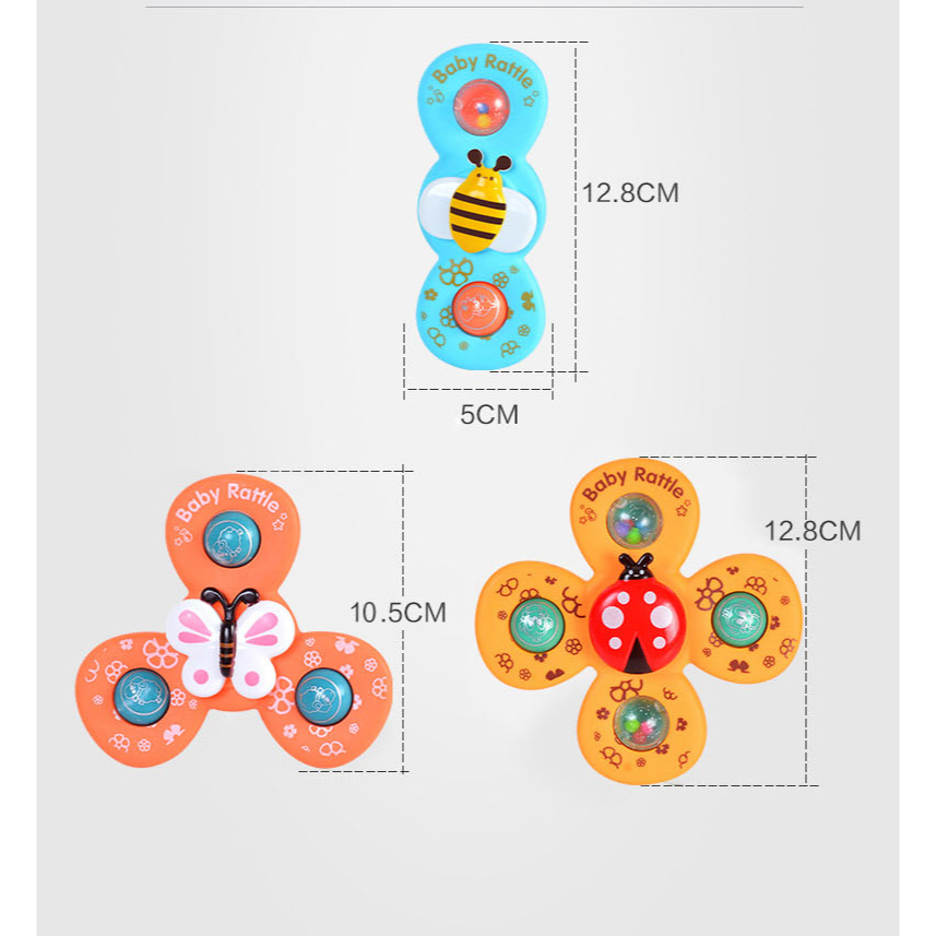 Set 3 Con Quay Đồ Chơi Fidget Spinner KiểU DáNg HoạT HìNh Dễ Thương Cho Bé