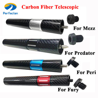 [Perfeclan] Perfeclan Bể bơi kính thiên văn Cue Nối dài Sợi Carbon Nhẹ Vận động viên Di động Người mới bắt đầu Snooker cho FURY / PERI