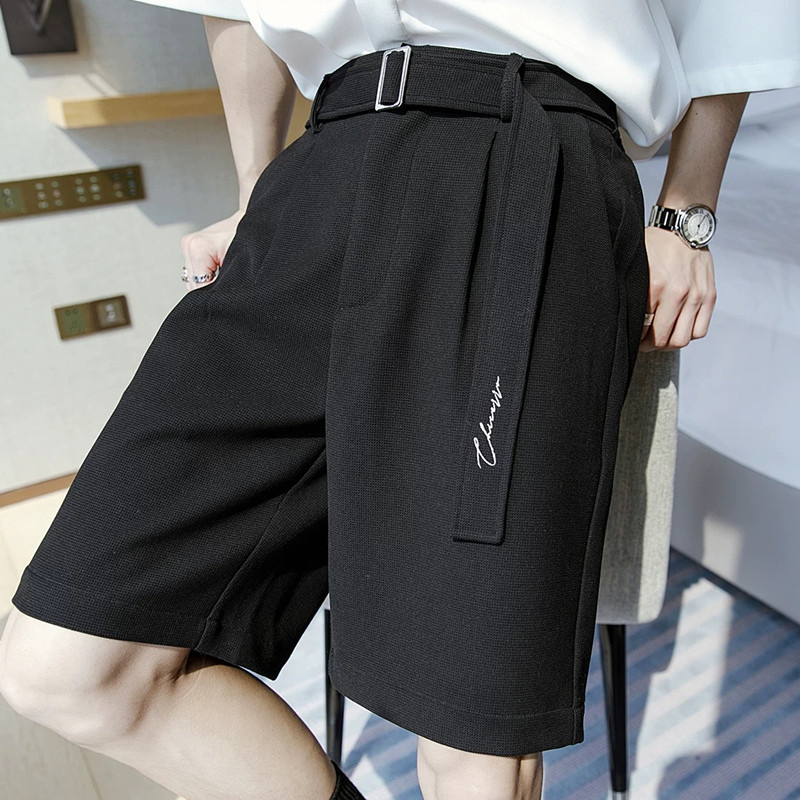 Bộ đồ mini Hàn Quốc rộng rãi thoáng khí quần short capris dáng rộng