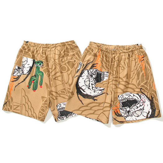 Quần Short cotton In Họa Tiết Thời Trang Mùa Hè Cho Nam Nữ