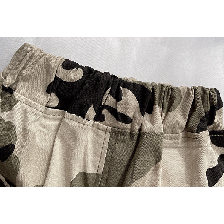 Set Áo Thun Tay Ngắn Cổ Tròn + Quần Short Cotton In Hình Thời Trang Mùa Hè Mới Cho Bé Kích Thước 80-120cm