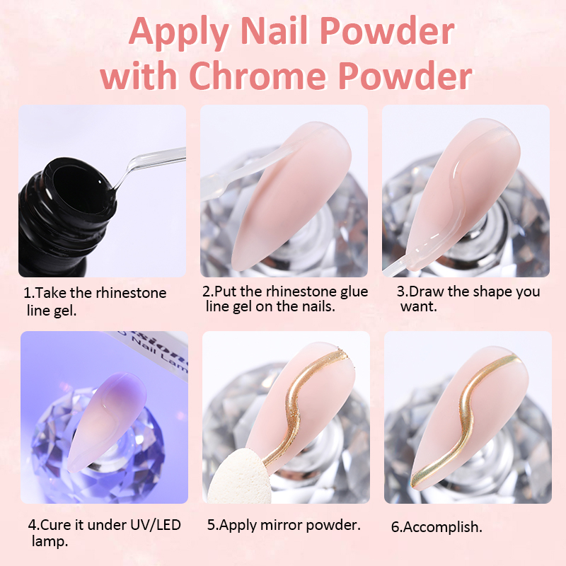Gel Đính Đá Trang Trí Móng Tay Không Phai Màu 7ML