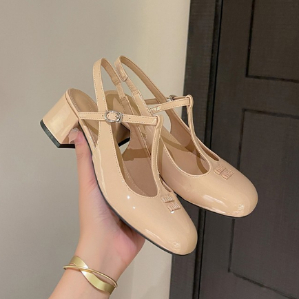 Giày Cao Gót Da Bóng Phong Cách Thời Trang Mùa Hè 2023 Dành Cho Nữ