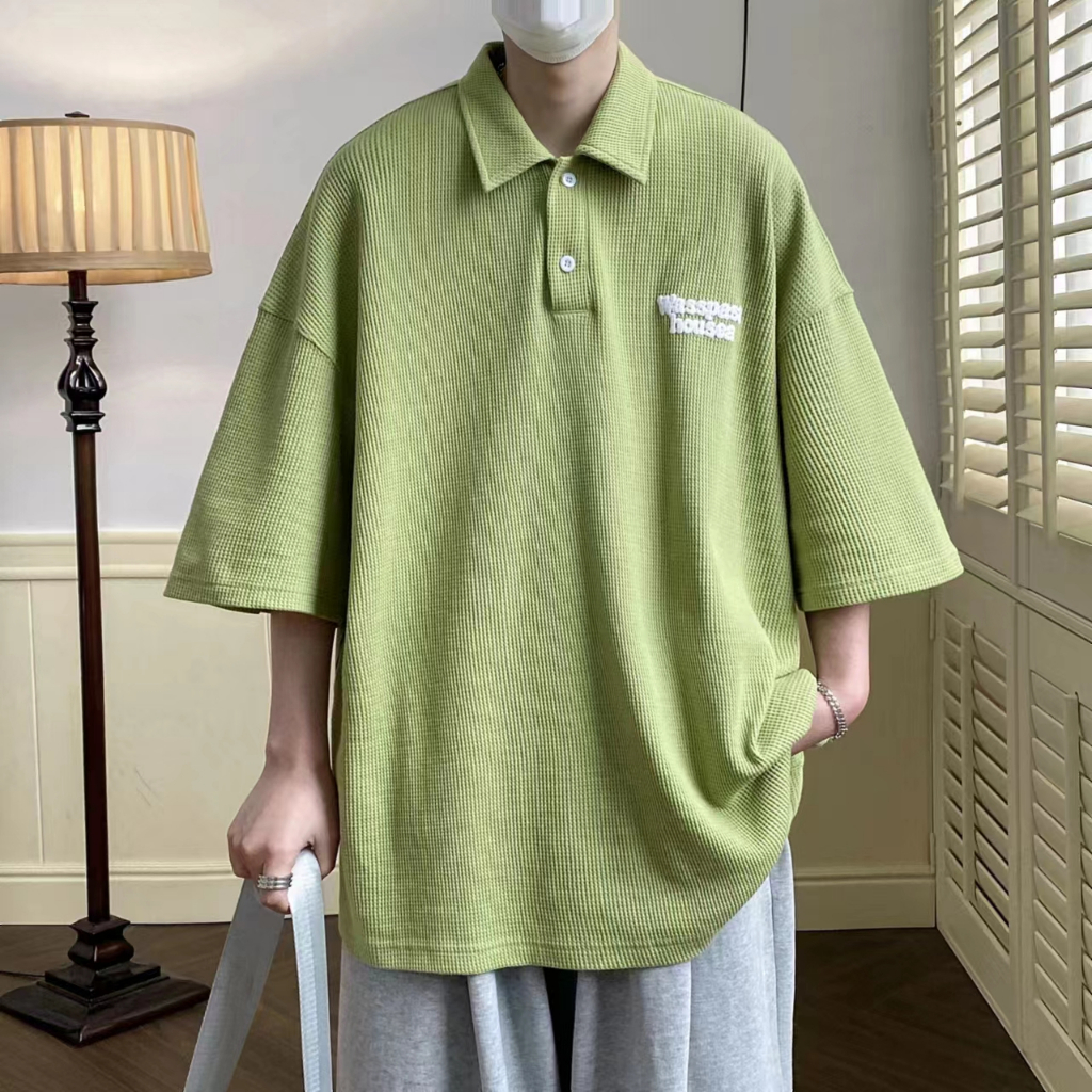 Áo thun có cổ nam Hàn Quốc simple áo nữ unisex form rộng tee cặp đôi fashion đơn giản áo phông nam nữ bigsize