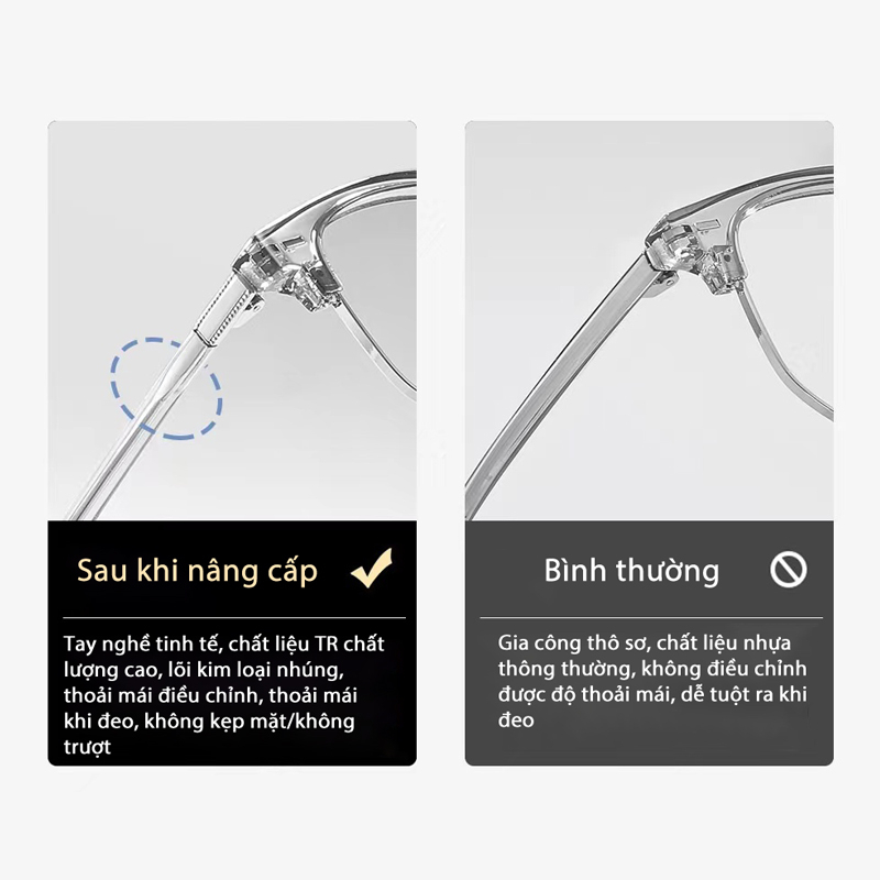 Kính Mát Nửa Gọng Chống Bức Xạ Thời Trang Cho Nam Nữ