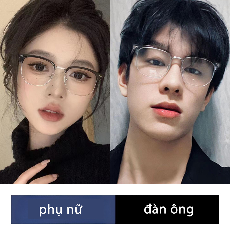 Kính Mát Nửa Gọng Chống Bức Xạ Thời Trang Cho Nam Nữ