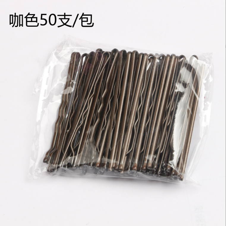 Set 50 Kẹp Tăm Gợn Sóng Màu Đen