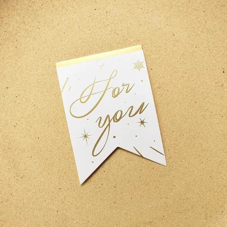 Set 100 Tấm Thẻ Nhỏ In Chữ Thank You Xinh Xắn Dùng Để Trang Trí Thiệp Sinh Nhật