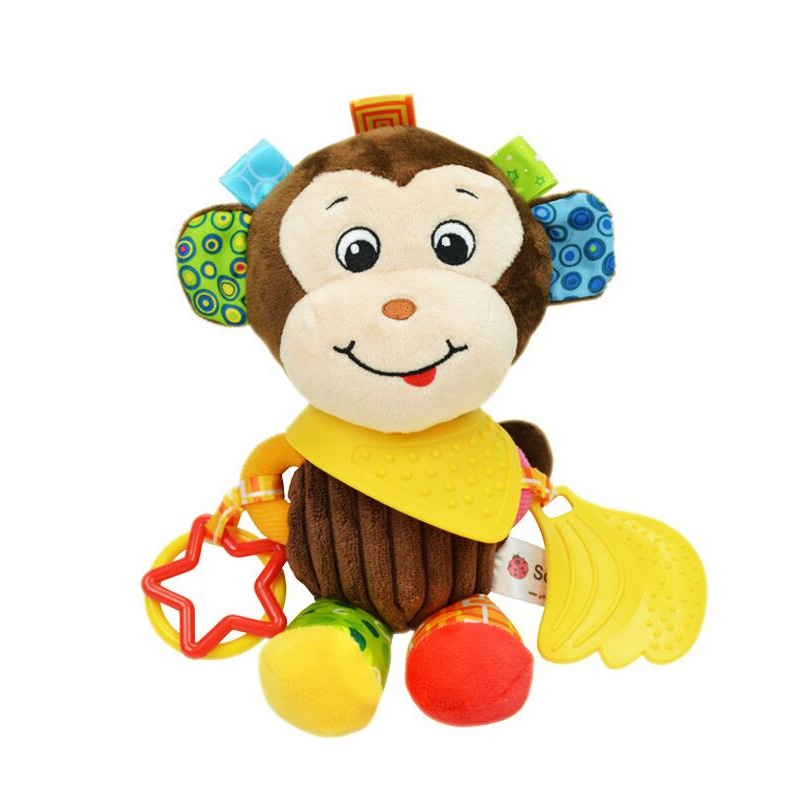 Đồ Chơi Treo Xe Đẩy Em Bé Bằng Vải Cotton Mềm Mại Đa Năng