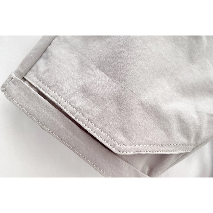 Bộ Áo Sơ Mi Kẻ Sọc + Quần Short Cotton Màu Trơn Thời Trang Mùa Hè Kiểu Mới Cho Bé Kích Thước 80-120cm