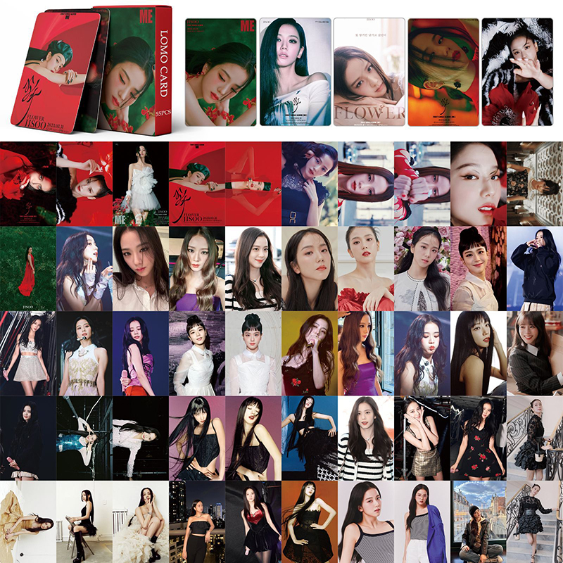 BLACKPINK LOMO Card Hộp 54 Ảnh LOMO Card JISOO LISA JENNIE ROSE Nhóm Nhạc