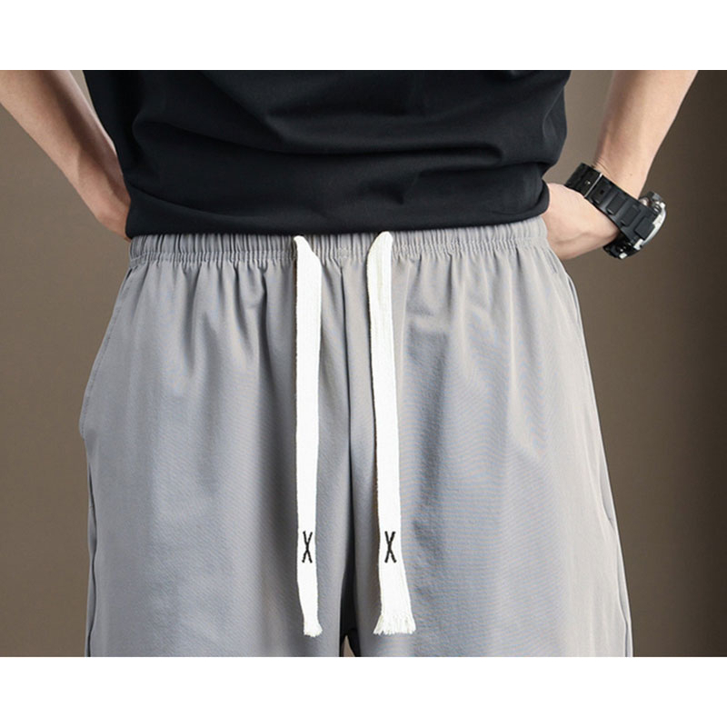 Quần Dài Thể Thao Lưng Thun Rút Dây Thoáng Khí Nhanh Khô Phong Cách Hàn Quốc Cho Nam