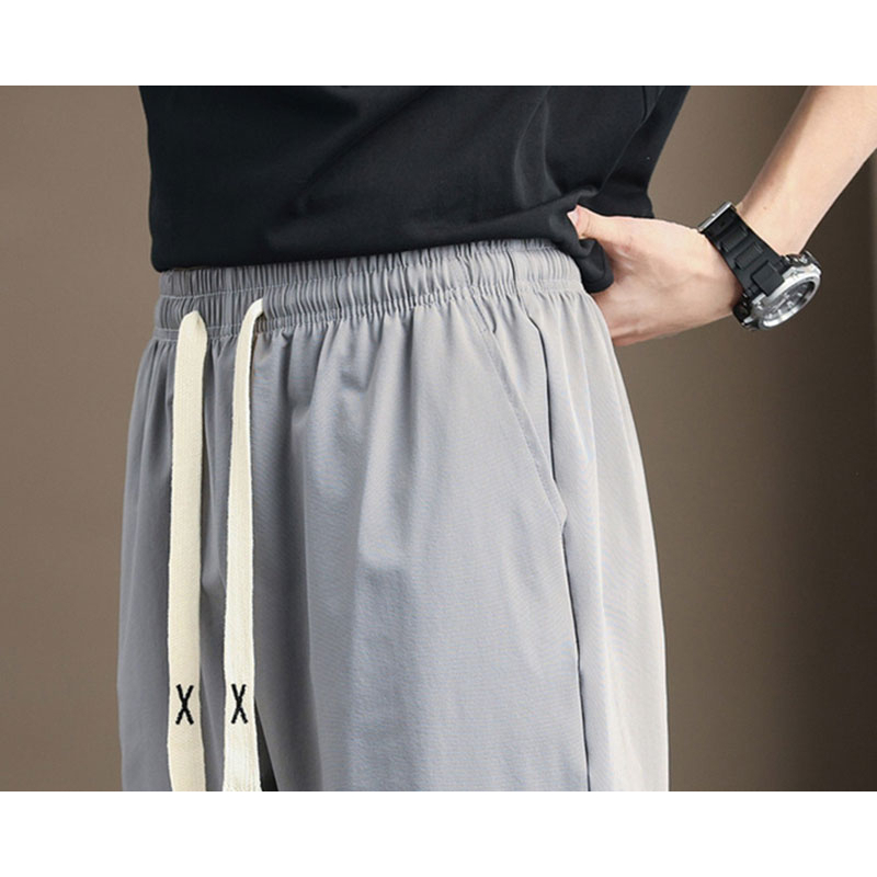 Quần Dài Thể Thao Lưng Thun Rút Dây Thoáng Khí Nhanh Khô Phong Cách Hàn Quốc Cho Nam