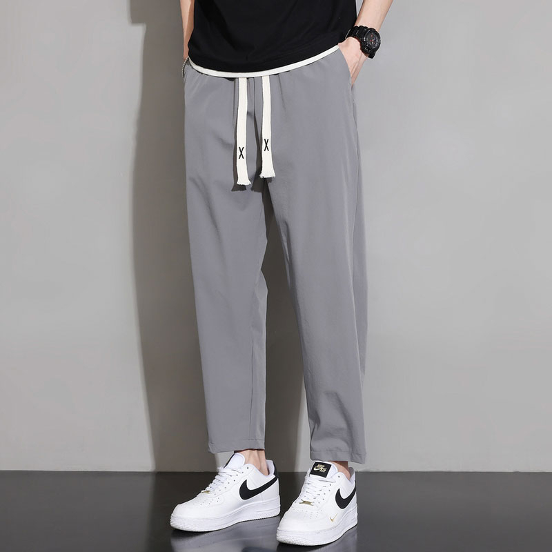 Quần Dài Ống Đứng Dáng Rộng Thoáng Khí Nhanh Khô Thời Trang Mùa Hè Cho Nam