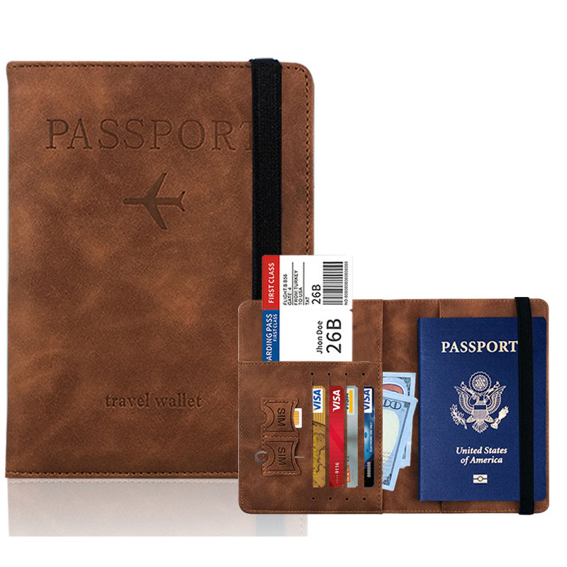 Ví Da pu Đựng Hộ Chiếu Và Thẻ Tín Dụng Du Lịch Hiệu AlphaZ