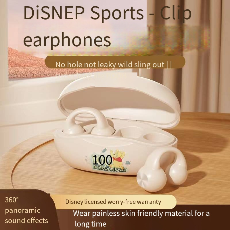 Tai Nghe Bluetooth Không Dây Dạng Kẹp Vành Tai Giá Trị Cao Disney Dành Cho Nam Và Nữ Sinh