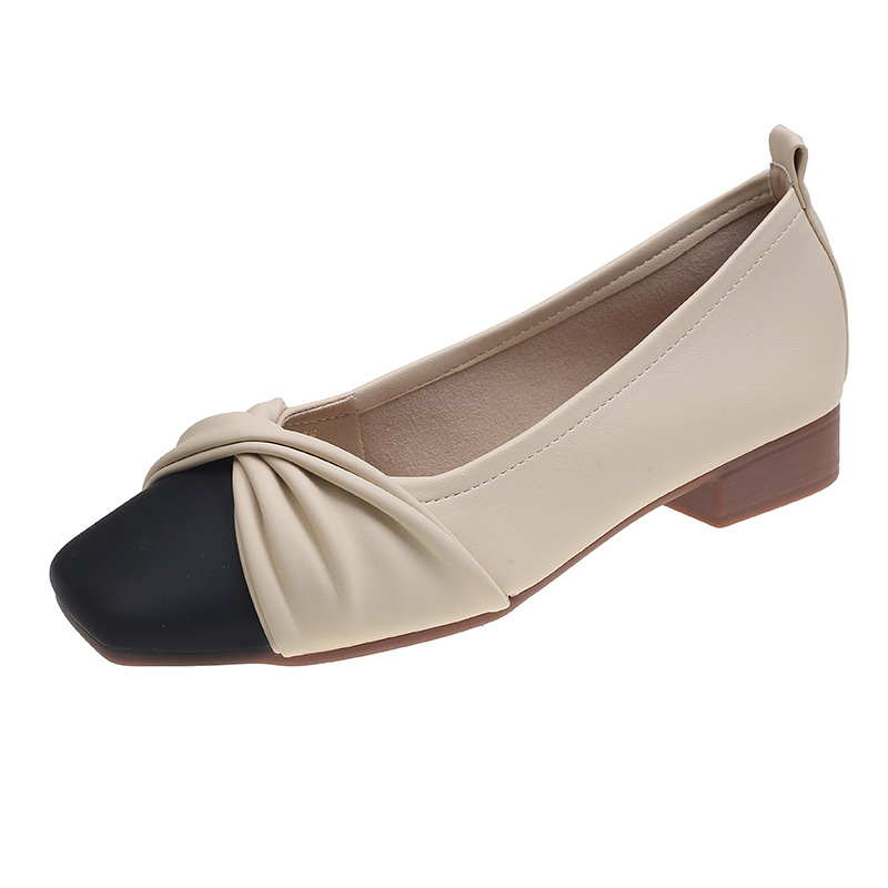 🔥có hàng sẵn🔥giày búo bê nữGiày búp bê mũi vuông kiểu dáng thời trang cho nữ Giày búp bê nhẹ đế mềm-AA0051