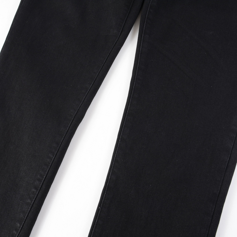 AMIRI Street Fashion Mens Jeans Black Elastic Slim Fit Designer Jeans Mens Jeans Pencil Pants Hip Hop Elastic Pants