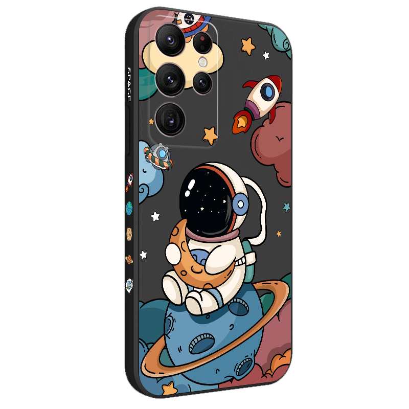 Ôp Điện Thoại Họa Tiết Phi Hành Gia Mặt Trăng Thời Trang Cho samsung galaxy s23 s22 fe ultra plus Ốp