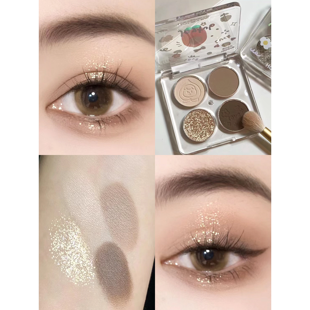 Bảng Phấn Mắt HOLD LIVE Màu Đen / Xám / Xanh Dương / Đất Hình Hành Tinh Đáng Yêu Mờ