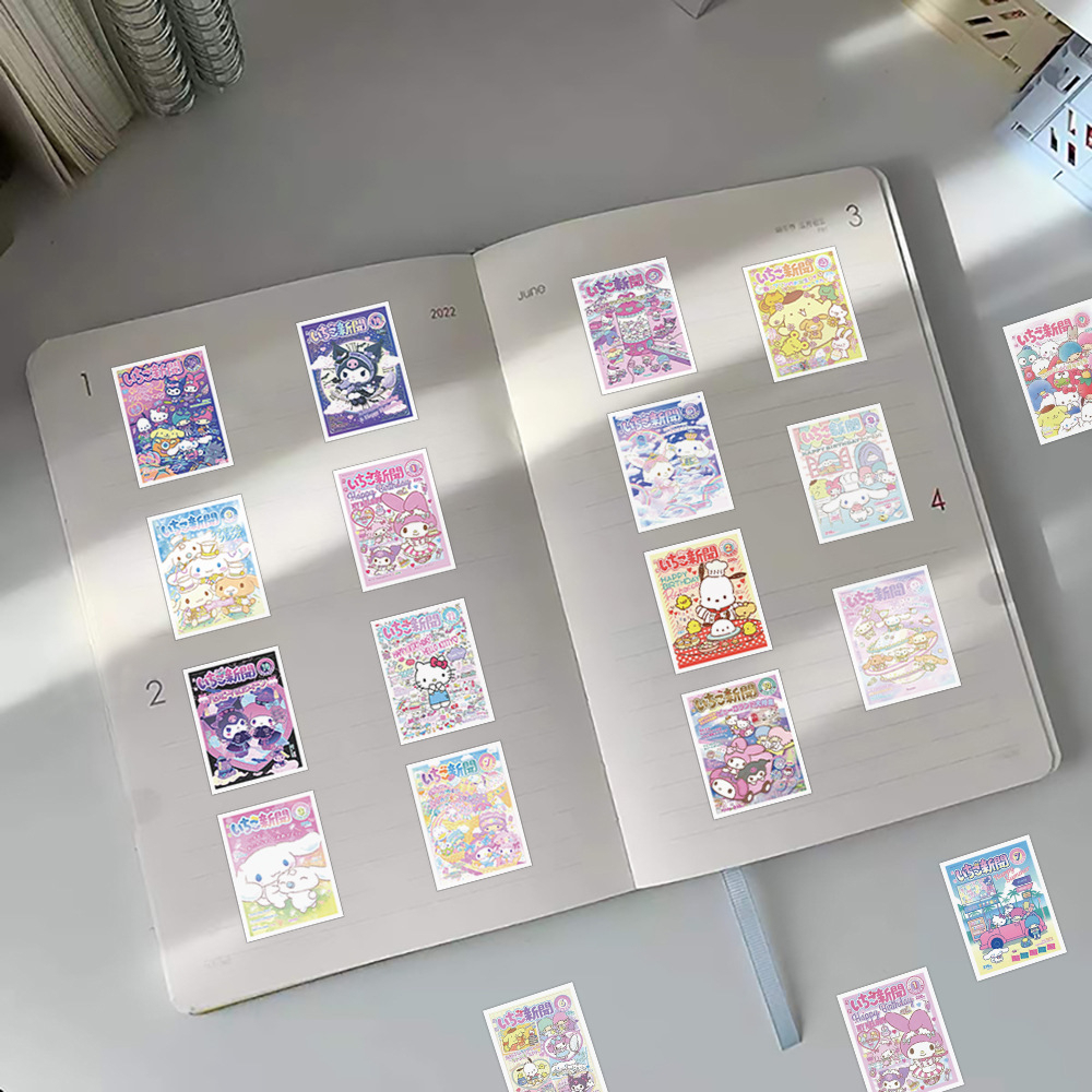 Bộ 60 Hình Dán Sanrio Đáng Yêu Trang Trí Vali Ván Trượt Mũ Bảo Hiểm Laptop