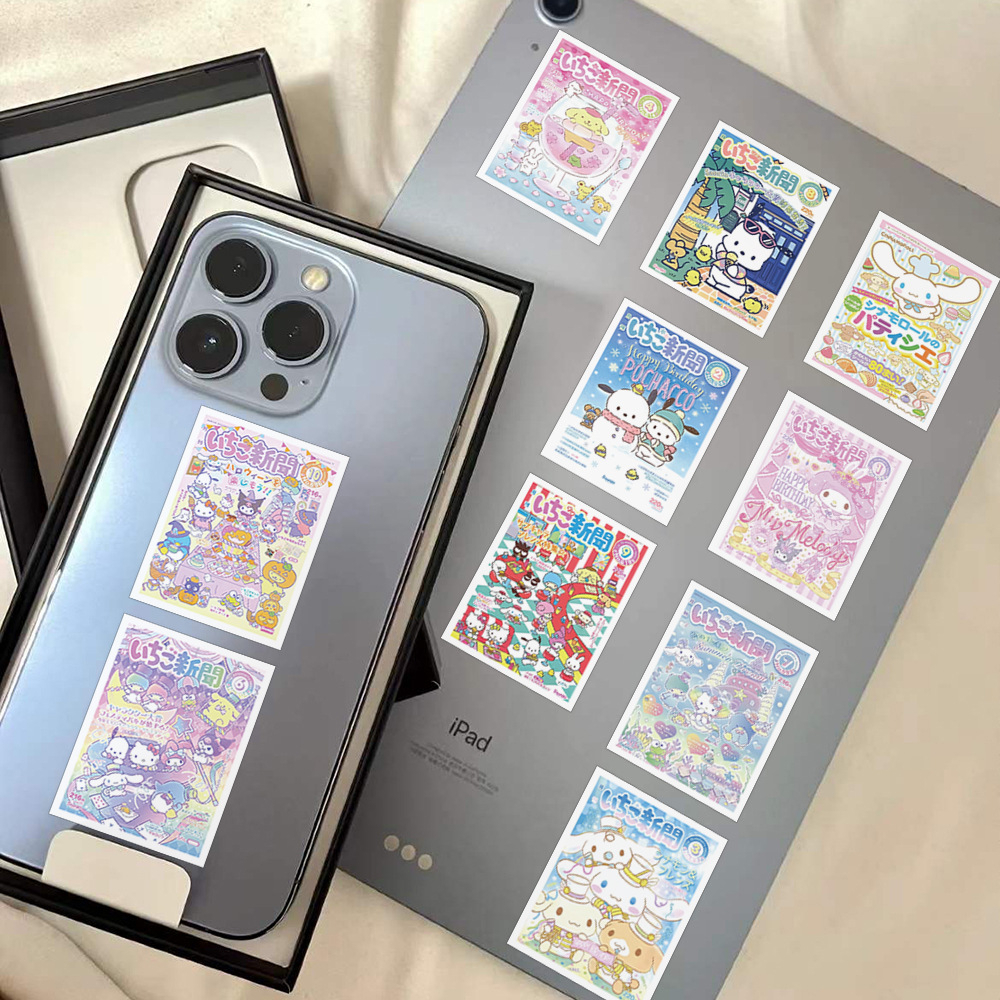 Bộ 60 Hình Dán Sanrio Đáng Yêu Trang Trí Vali Ván Trượt Mũ Bảo Hiểm Laptop