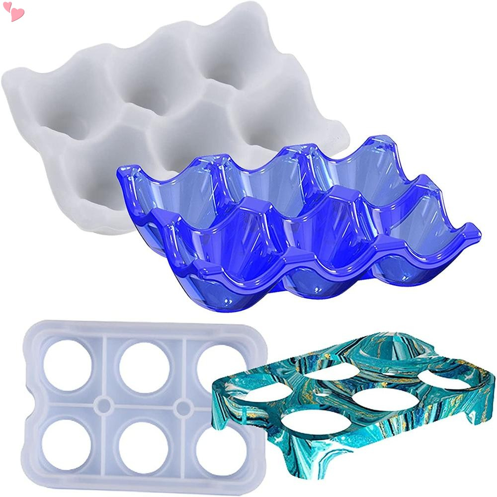 Khuôn Silicone Làm Giá Đỡ Trứng 6 Ngăn Tiện Dụng