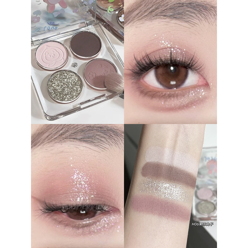 Bảng Phấn Mắt HOLD LIVE Màu Đen / Xám / Xanh Dương / Đất Hình Hành Tinh Đáng Yêu Mờ