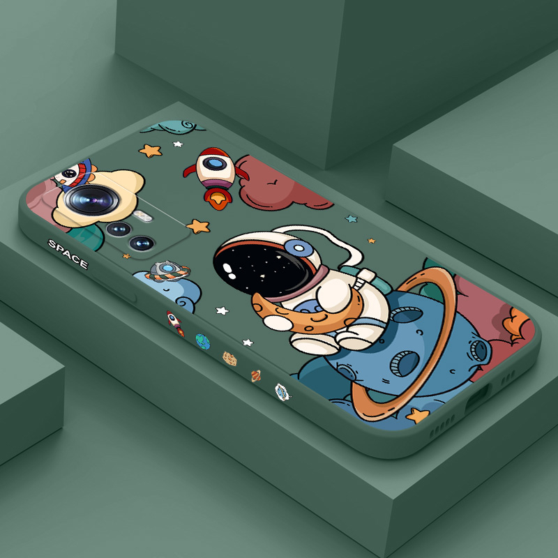 Ốp Điện Thoại Hình Phi Hành Gia Mặt Trăng Cho Xiaomi Mi 12S 12 11 12X Pro Lite Ultra 11Lite