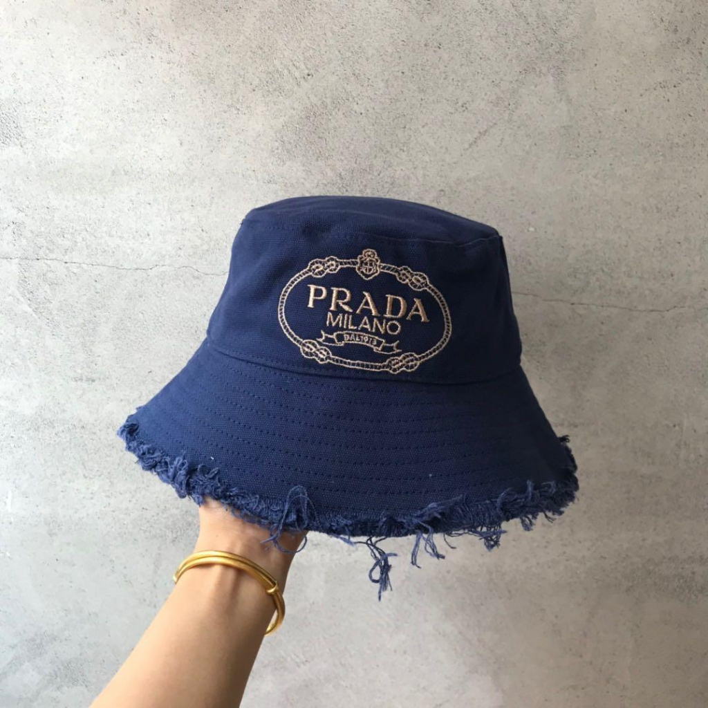 PRADA Nón Tai Bèo Chống Nắng Phong Cách Harajuku Nhật Bản Dễ Phối Đồ