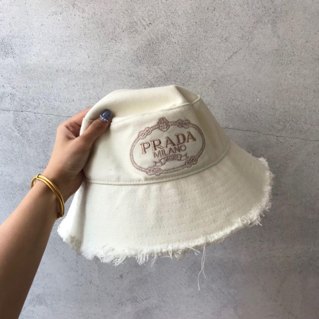 PRADA Nón Tai Bèo Chống Nắng Phong Cách Harajuku Nhật Bản Dễ Phối Đồ