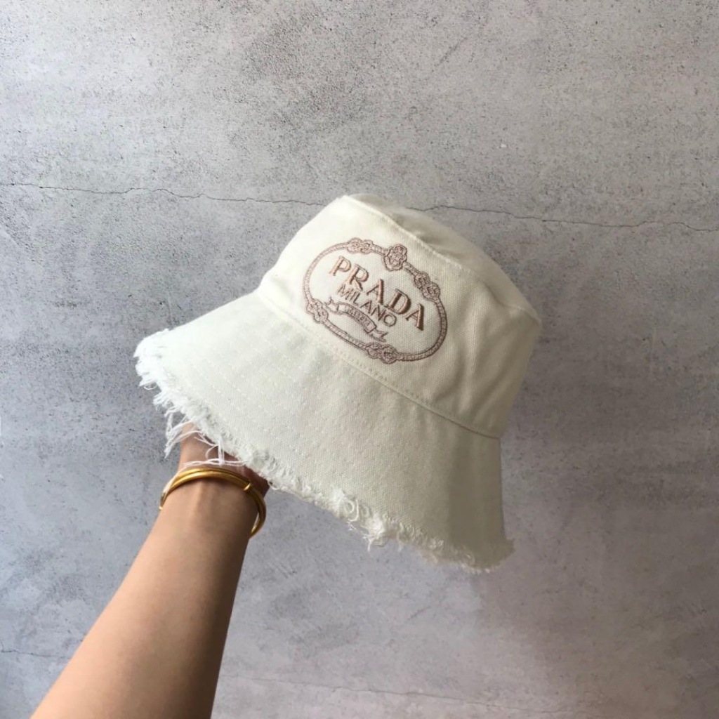 PRADA Nón Tai Bèo Chống Nắng Phong Cách Harajuku Nhật Bản Dễ Phối Đồ