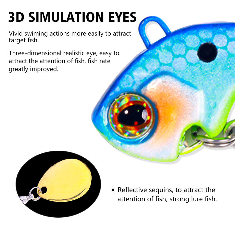 1 Mồi Câu Cá Xoay Bằng Kim Loại 9g / 13g / 16g / 22g