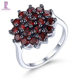 Nhẫn bạc 925 đính đá quý tự nhiên 2.9 carats thời trang cho nữ