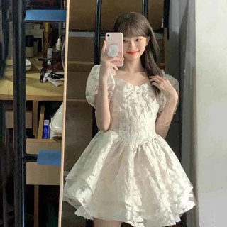 Summer Fashion Puff Sleeve Princess Dress for Women