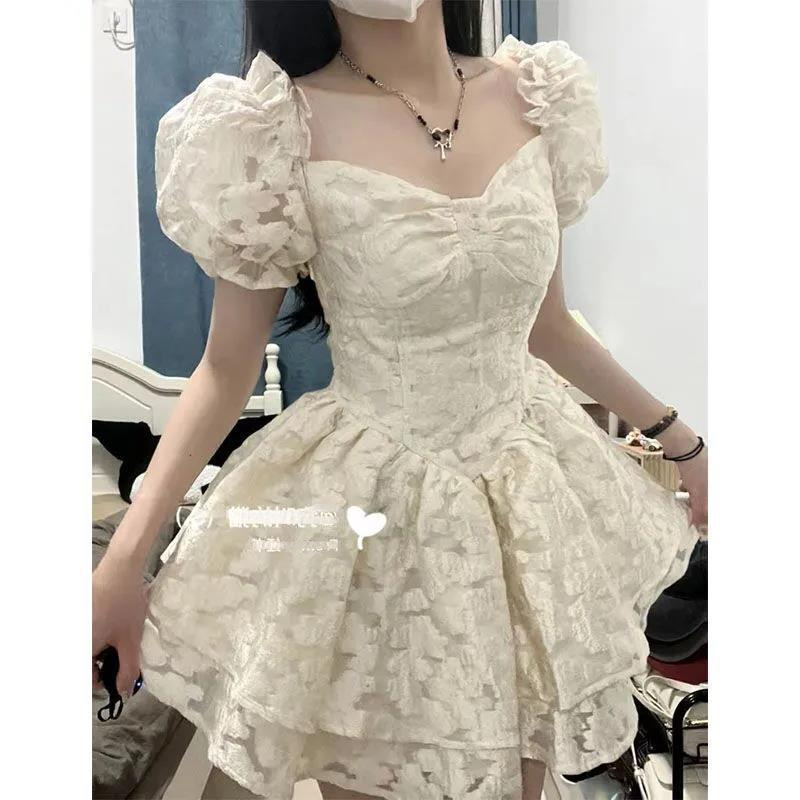 Summer Fashion Puff Sleeve Princess Dress for Women